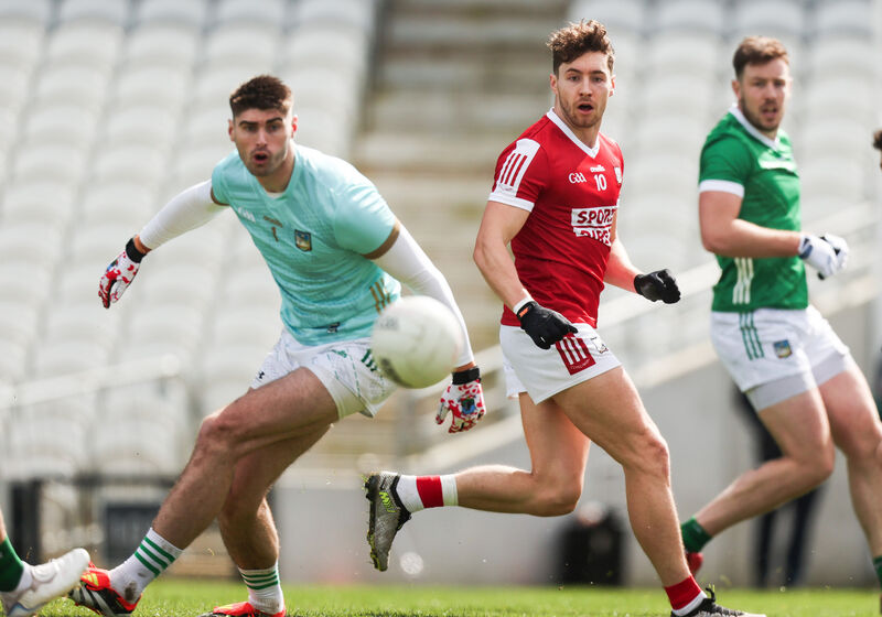 Cork's Paul Walsh sees his attempt sail narrowly wide past Limerick goalkeeper Josh Ryan in 2024. Picture: INPHO/Tom Maher Cork's Paul Walsh sees his attempt sail narrowly wide past Limerick goalkeeper Josh Ryan in 2024. Picture: INPHO/Tom Maher