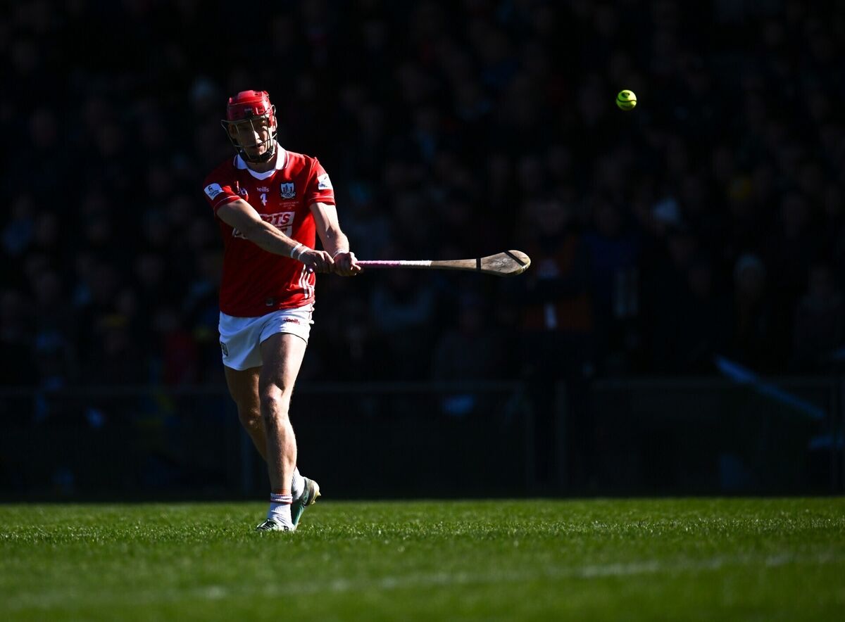 Cork's Alan Connolly scores a point from a free during Sunday's Allianz HL Division 1A final - Ben O'Connor could not understand the criticism the Blackrock man received for saying Cork wanted to win things. Picture: Piaras Ó Mídheach/Sportsfile