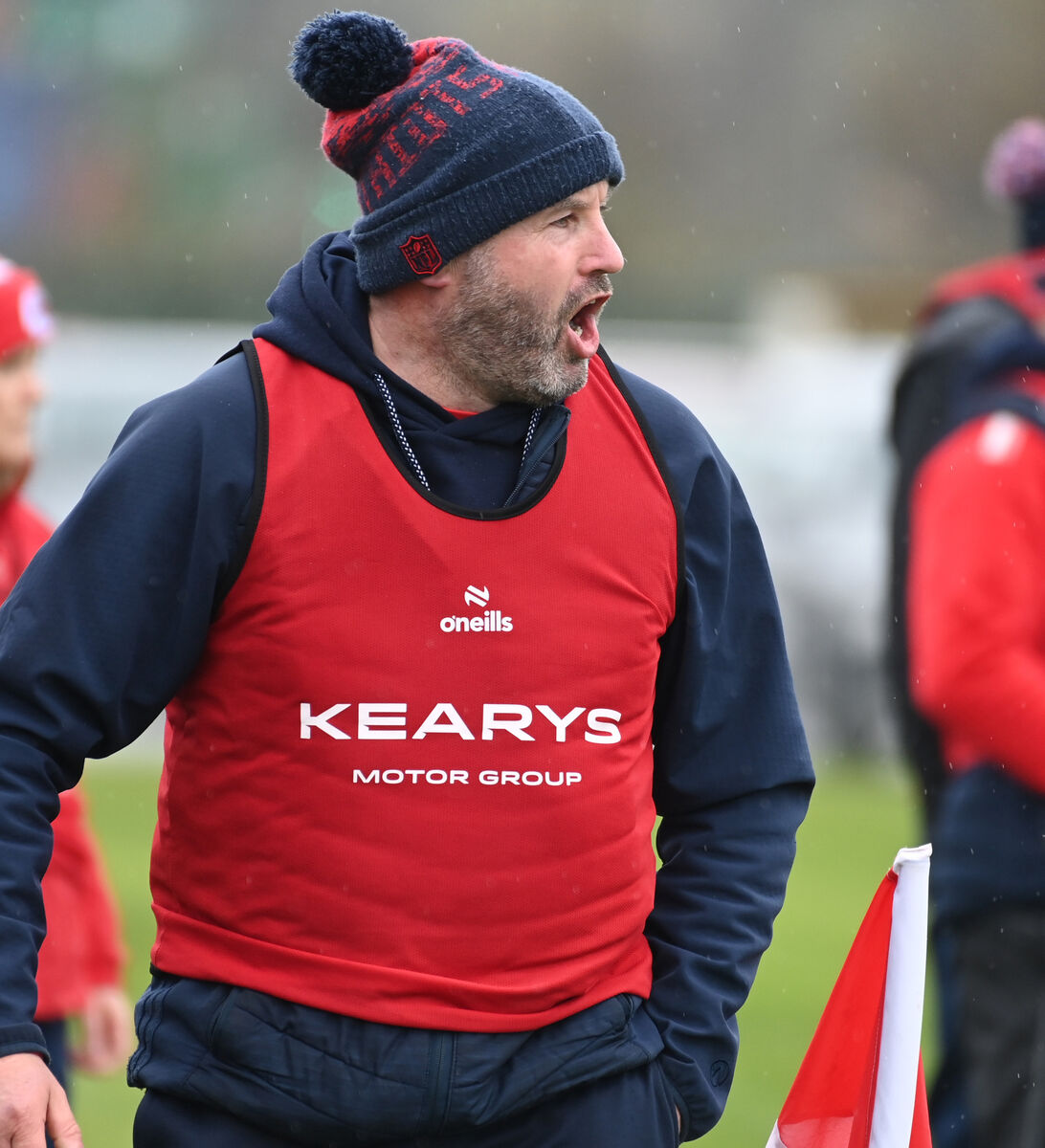 Cork manager Maurice O'Sullivan against Kilkenny during the Electric Ireland All-Ireland minor camogie championship at Castle road Picture; Eddie O'Hare