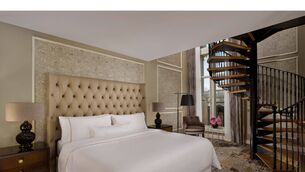 <p>The rooms provide a calm and sophisticated retreat from the energy of the city outside. Photograph: Matthew Shaw </p>