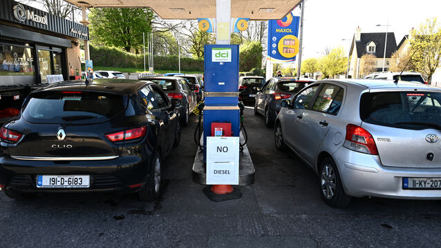 <p> Motorists fill up at Maxol filling station on Boreenmanna Road, Cork, on Thursday evening. Picture: Larry Cummins</p> <p> Motorists fill up at Maxol filling station on Boreenmanna Road, Cork, on Thursday evening. Picture: Larry Cummins</p>
