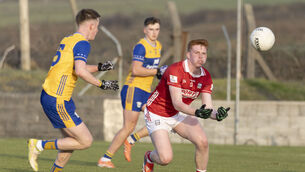 <p>Clare's Daniel Brady and Cork's Seán Connolly in action. Picture: Eamon Ward</p> <p>Clare's Daniel Brady and Cork's Seán Connolly in action. Picture: Eamon Ward</p>