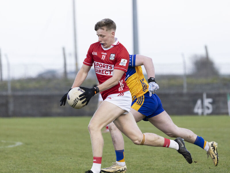 Cork's Dara Sheedy in action against Clare. Picture: Eamon Ward Cork's Dara Sheedy in action against Clare. Picture: Eamon Ward