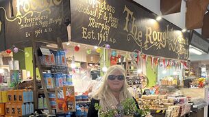 <p>Margo Ann Murphy, proprietor of The Roughty Fruit King in the English Market. Picture: Donal O'Keeffe</p>