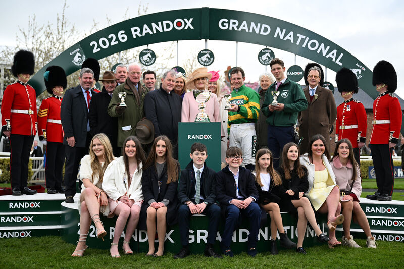 I Am Maximus and Paul Townend win The Randox Grand National Handicap Chase (Premier Handicap) for trainer Willie Mullins and owner J.P. McManus. 