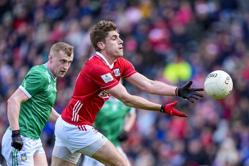 Ian Maguire of Cork on the ball against Limerick. Picture: INPHO/James Lawlor