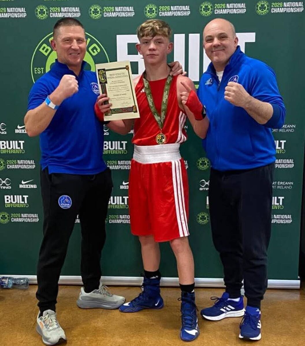 Irish Champion Michael O'Reilly with his boxing coaches Andrew Thornton and Shane Forde Irish Champion Michael O'Reilly with his boxing coaches Andrew Thornton and Shane Forde