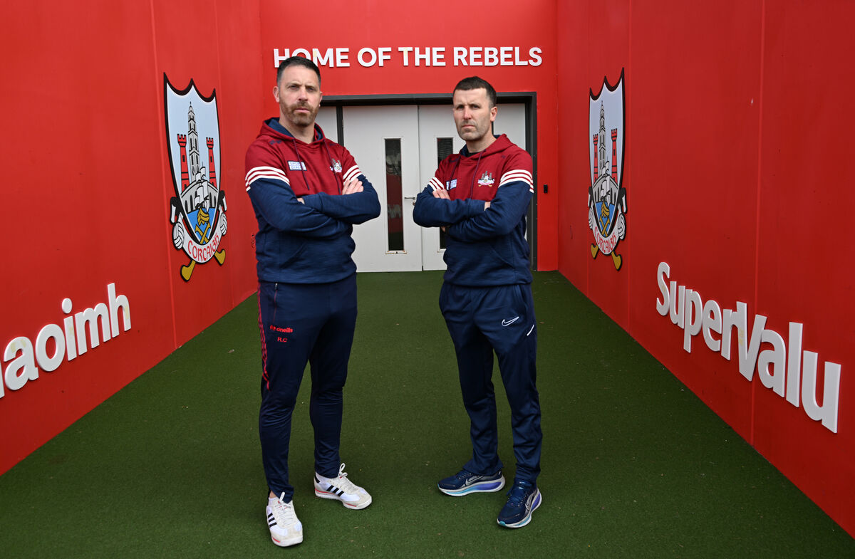  Ronan Curran and Ben O'Connor at SuperValu Pairc Ui Chaoimh. Picture: Larry Cummins