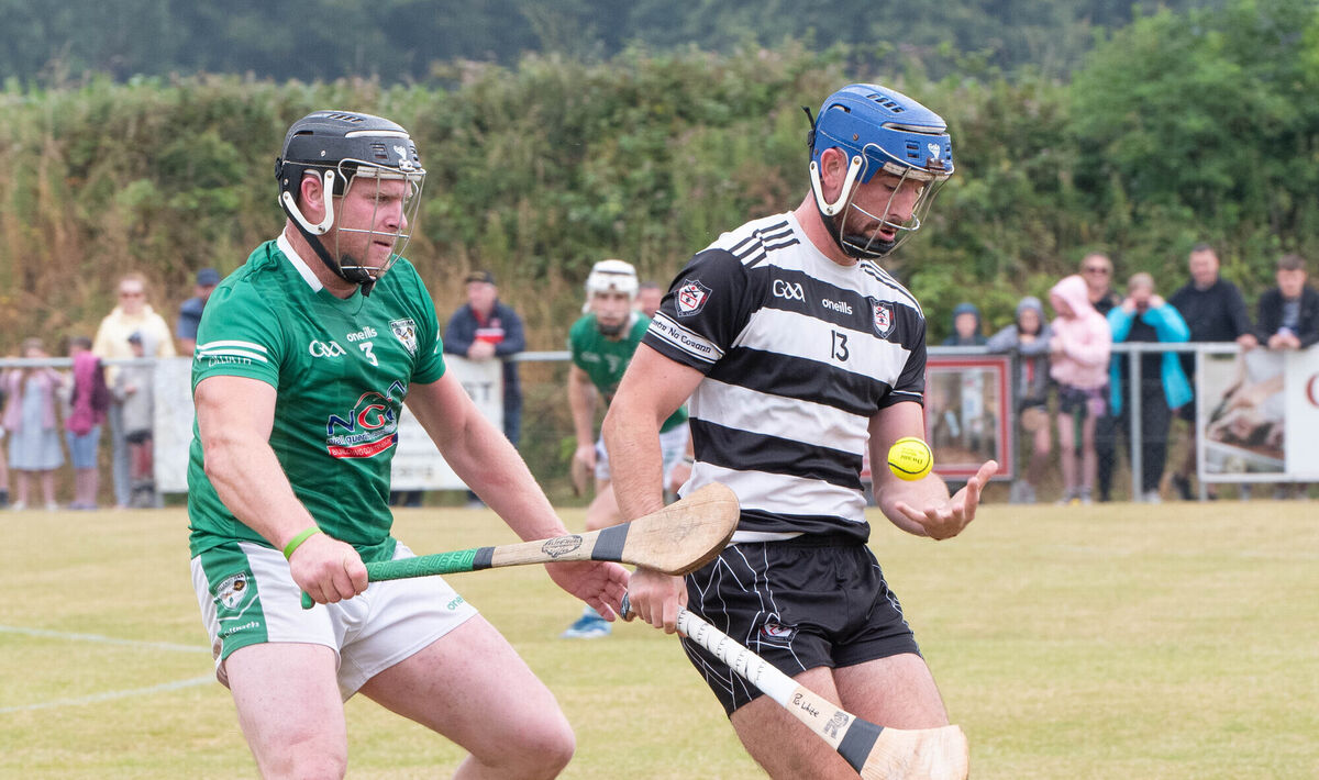 Midleton's Pa White (right), who scored a hat-trick of goals in their last league game. Picture: Howard Crowdy Midleton's Pa White (right), who scored a hat-trick of goals in their last league game. Picture: Howard Crowdy