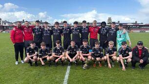 <p>Leeside United U18 team and managers after they beat Lakewood Athletic in the JAKO Ireland Munster Youth Cup final at the MFA Turner's Cross Stadium.</p> <p>Leeside United U18 team and managers after they beat Lakewood Athletic in the JAKO Ireland Munster Youth Cup final at the MFA Turner's Cross Stadium.</p>