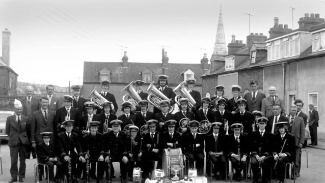 <p>The Barrack Street Band pictured in June 1974. The band will celebrate 190 years next year. </p>