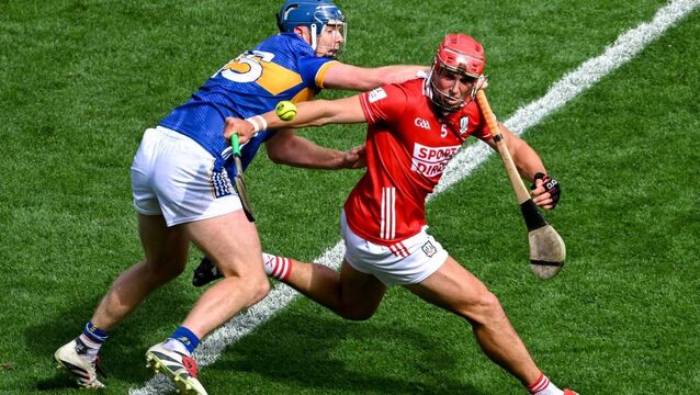 <p>VITAL COG: Ciarán Joyce takes on Jason Forde. Where will Joyce, who featured at full-back in the league final, start on Sunday? Picture: Daire Brennan/Sportsfile</p>