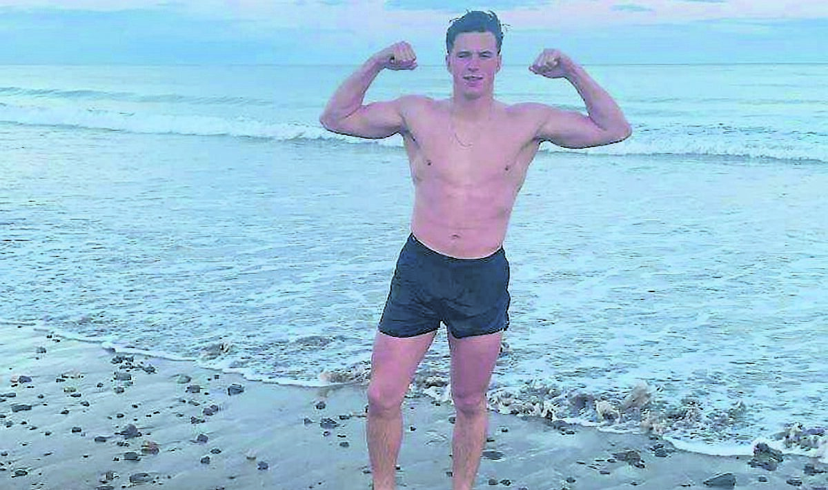 Darragh enjoyed swimming in the sea off East Cork 