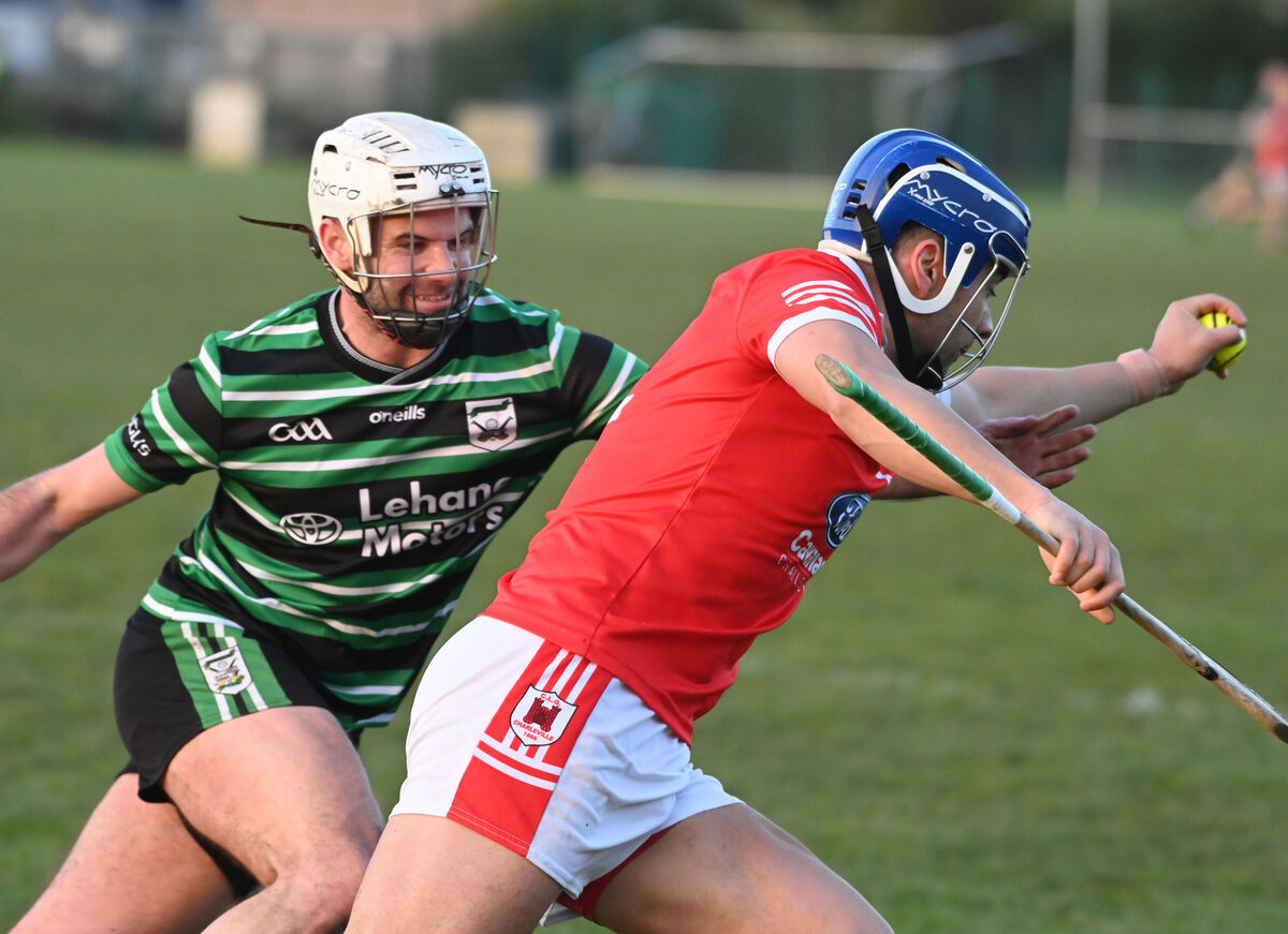 Charleville's Oran O'Connell breaks from Douglas' Cian Baldwin. Picture: Eddie O'Hare Charleville's Oran O'Connell breaks from Douglas' Cian Baldwin. Picture: Eddie O'Hare