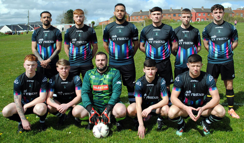 The Knocknaheeny Celtic side that had a 2-0 penalty shoot-out victory over Village United in the quarter-final of the Mossie Linnane Cup following a 1-1 draw over extra time at Silverheights.