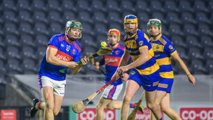 <p> Oran O'Regan impressed as Erin's Own beat Ballincollig to make it four wins from four in Division 2 of the RedFM Hurling League. Picture: Dan Linehan</p>