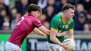 Jack O'Connor is tackled by Danny Scahill  19/4/2026