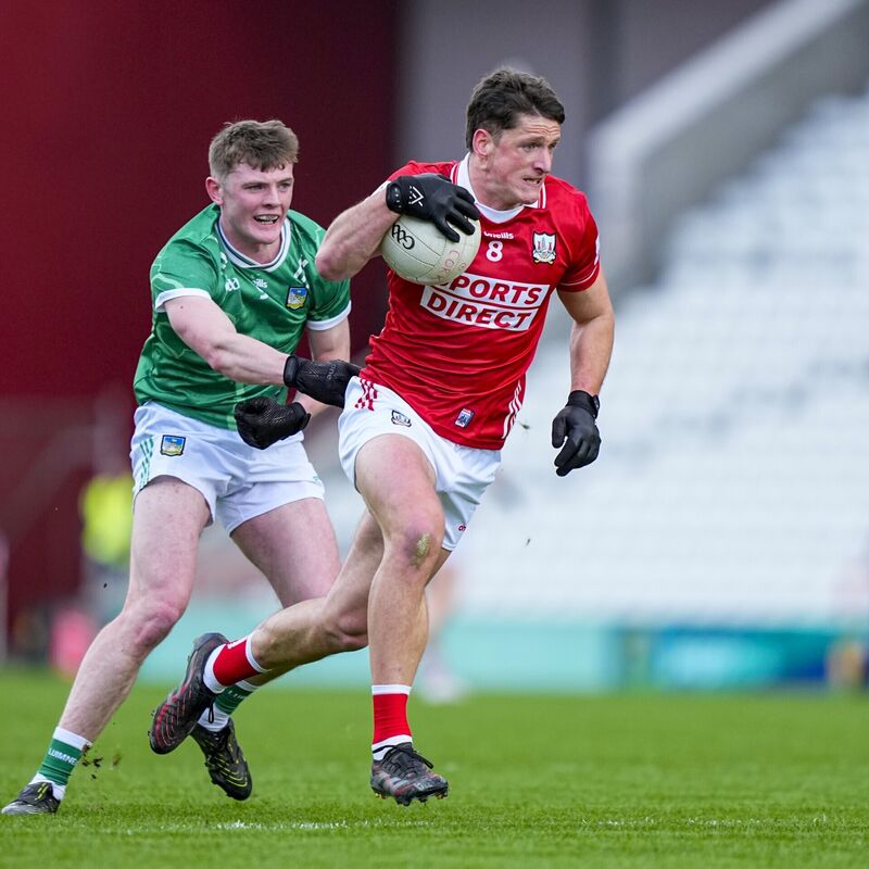 Colm O'Callaghan of Cork in action against Limerick recently. Picture: INPHO/James Lawlor