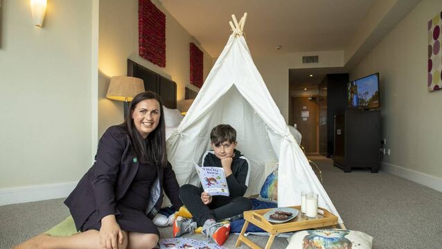 <p>Sarah Hickey and her son Jamie. Sarah says the flexible hours offered by hospitality can be appealing to working mums. </p>