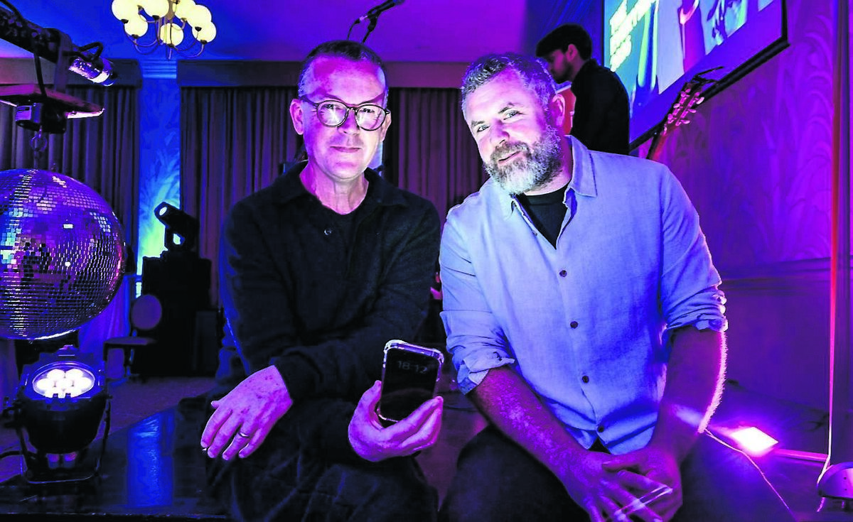 Enda Walsh and Mick Flannery attending The Everyman Theatre season launch at the Metropole hotel last night. 	Picture: Chani Anderson
                    