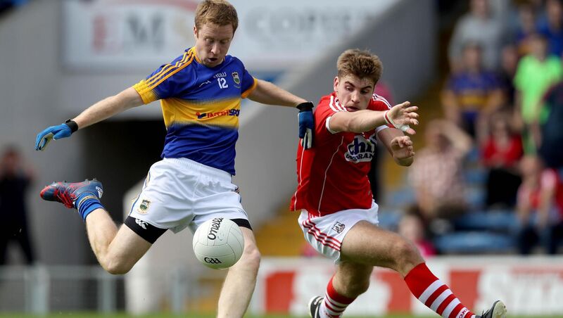 Tipperary's Brian Fox under pressure from Ian Maguire of Cork in 2016. Picture: INPHO/Ryan Byrne