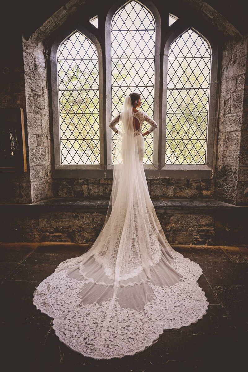 Rebecca's Rosa Clara gown was from Diamond Bridal. 