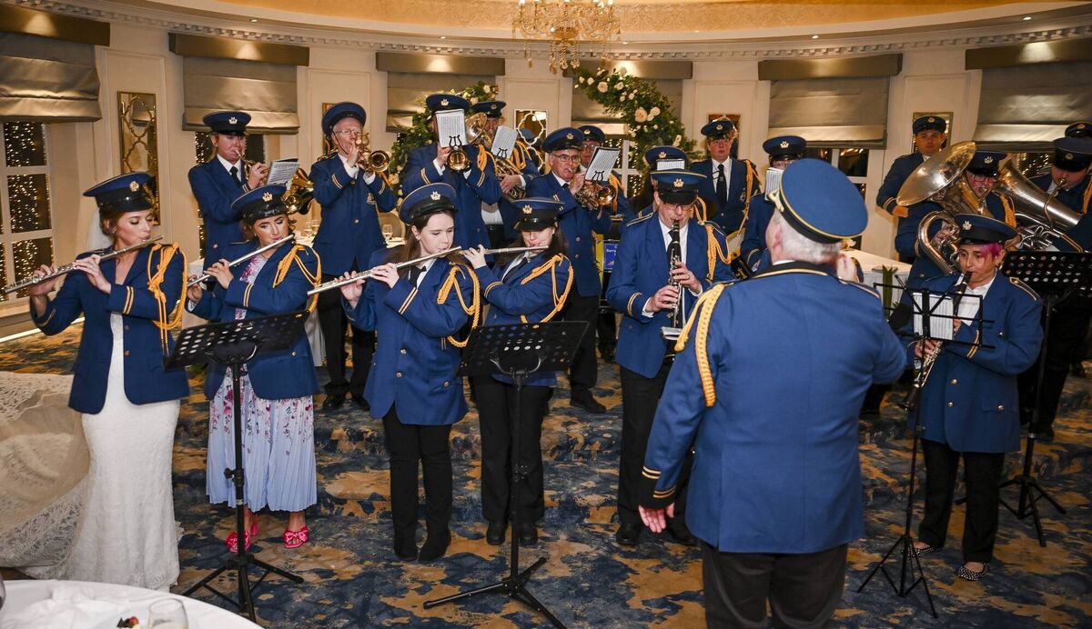 Rebecca joined the Barrack Street Band at the reception for some tunes. 
