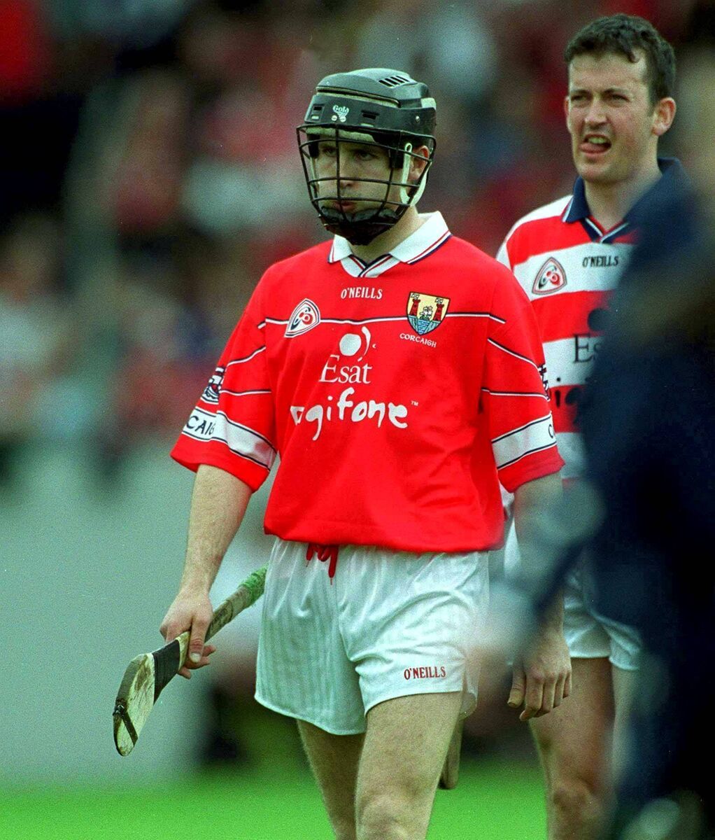 Cork captain Ben O'Connor leads his team against Limerick at Páirc Uí Chaoimh in 2001. Picture: Ray McManus/Sportsfile