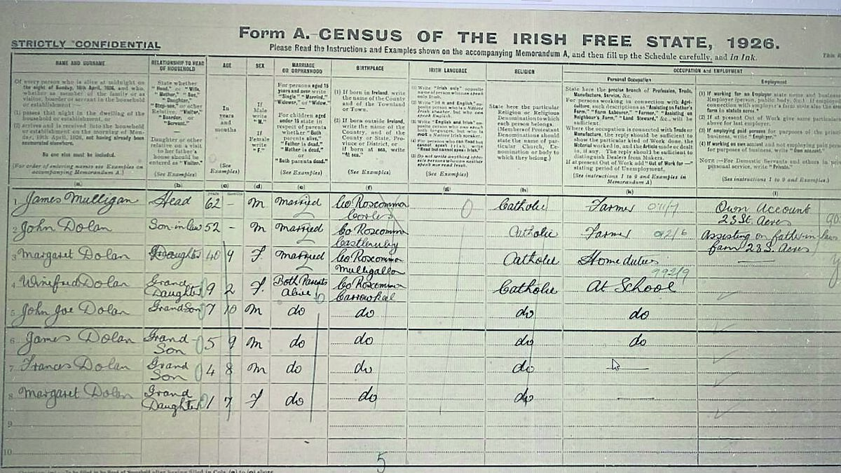 John Dolan: My family Census riddle... Who the heck is James Mulligan?!