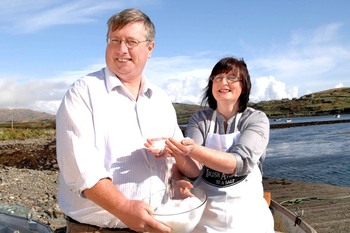 Michael and Aileen O’Neill from Irish Atlantic Sea Salt near their salt production facility at Cahermore on the Beara Peninsula, West Cork, back in 2012.	Picture: Niall Duffy