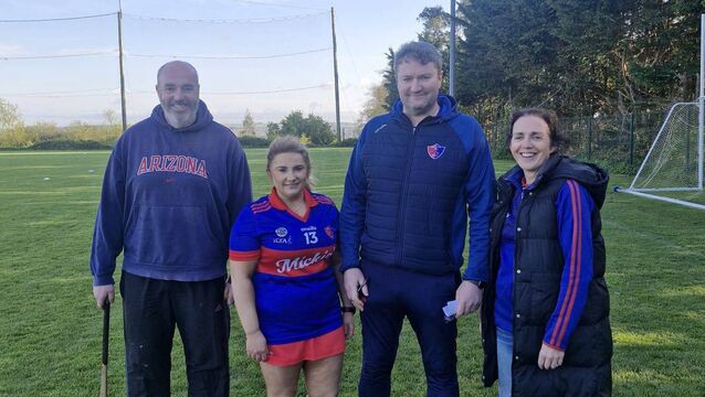 <p>Erin's Own Camogie management team l-r: Emmet Guest, Sandra Dooley, Adrian Murphy and Shirley Morrissey</p>