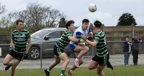 Goalkeeper Andrew Cotter nails two orange flags to help Douglas defeat Knocknagree 