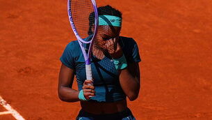 Coco Gauff vomits on court before advancing at Madrid Open