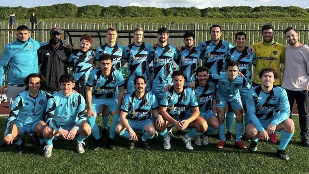 <p>Helio Inter Cork who went top of the Grandon’s Toyota Premier Division following their spectacular 5-0 win of champions Doolan’s Cow at sun drenched Mayfield Park </p>