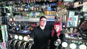 <p class="contextmenu internal_Caption">Eoin McCarthy behind the counter at the Rob Roy Bar in Cobh. 	<span class="contextmenu emphasis CaptionCredit">Picture: Larry Cummins</span>
            </p>