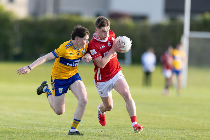 Cork's Dónal Herlihy on the move against Clare. Picture: Eamon Ward
