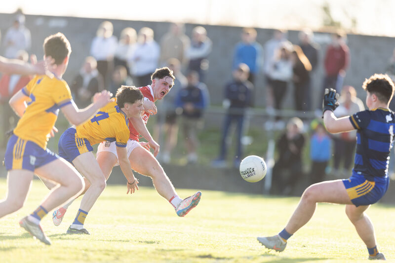 Cork's Tom Whooley scores a goal against Clare. Picture: Eamon Ward