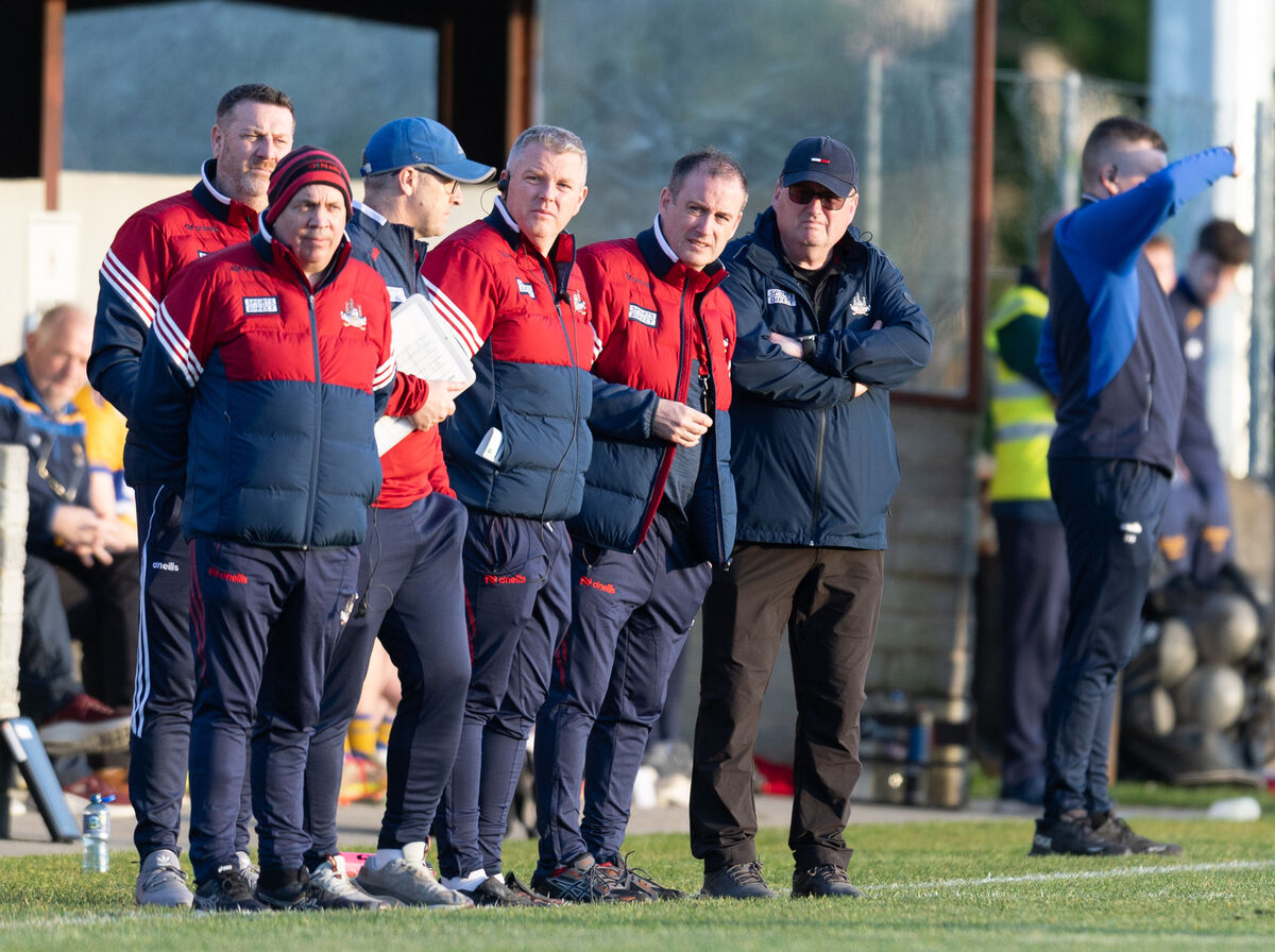  Cork minor football manager Keith Ricken on the right with his management team. Picture: Eamon Ward