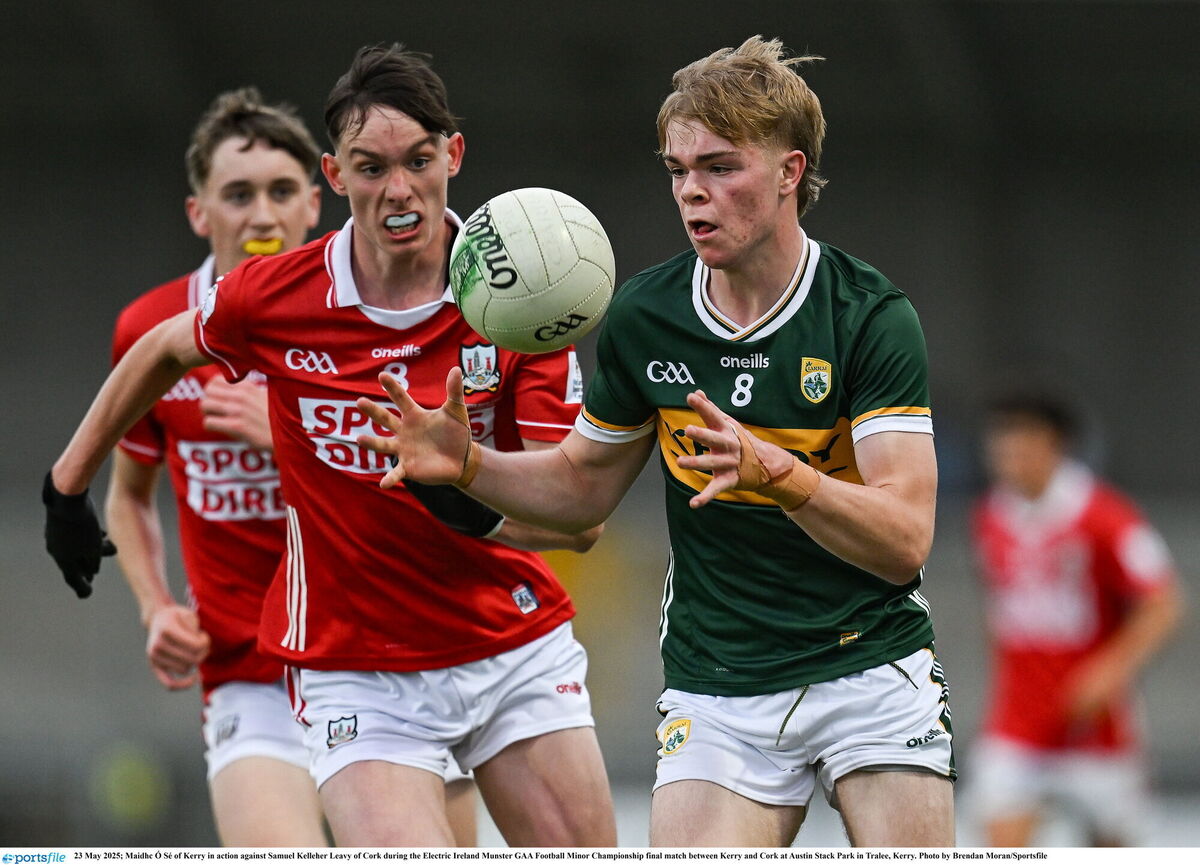 Kerry defeated Cork twice last season at minor level in Keith Ricken's first season in charge. Picture: Brendan Moran/Sportsfile