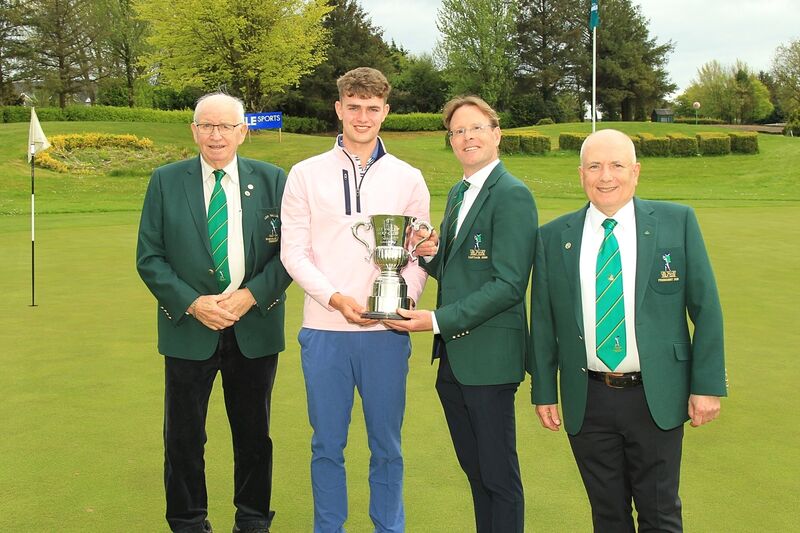 Lee Valley Scratch Cup winner John Doyle pictured with club officers Jerry Keohane, Ken Matson and Martin Hackett. Picture: Niall O'Shea