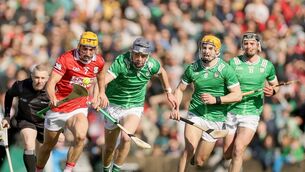 <p>Micheál Mullins started the league final and is now battling Cormac O'Brien and Ethan Twomey to come into the half-back line with Rob Downey out. Picture: INPHO/Laszlo Geczo</p>