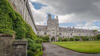 Long Hall and Clock Tower of University College Cork, Ireland