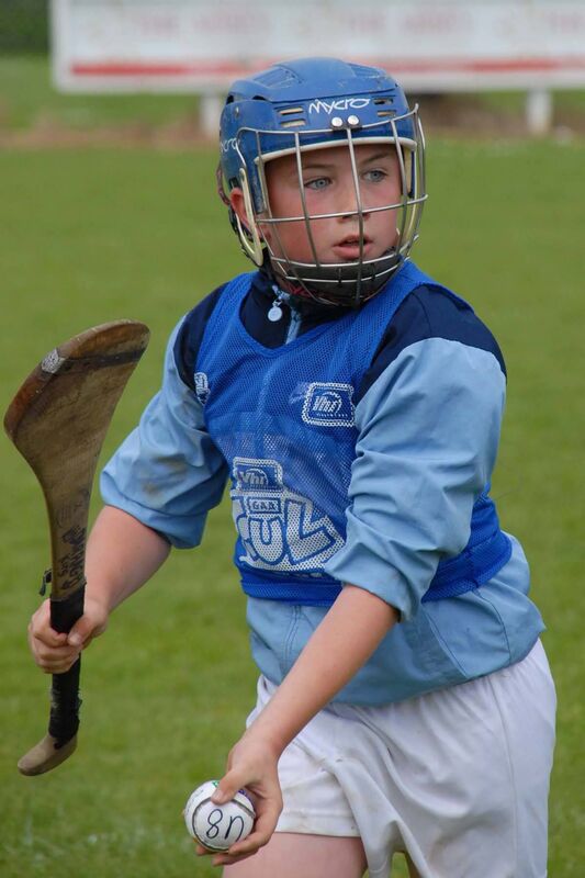 Darragh King about to take a shot during the Carrigaline GAA Cúl Camp in 2012. Picture: Howard Crowdy