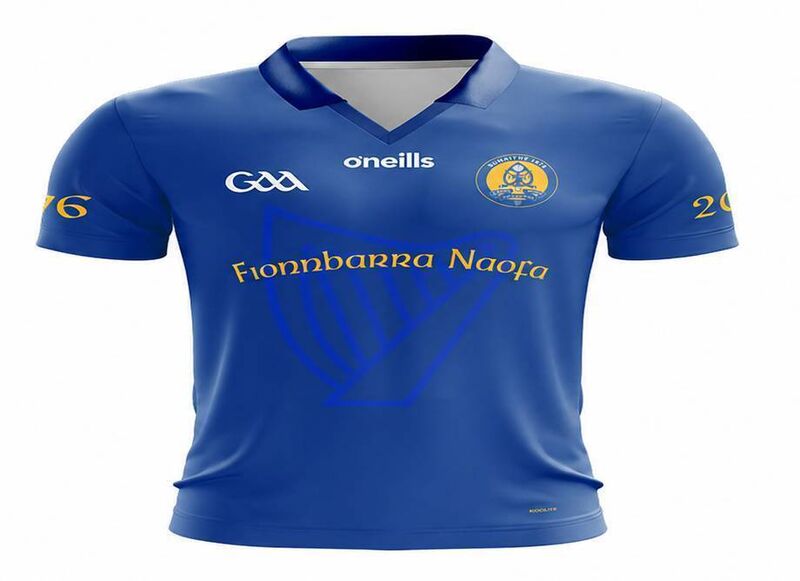 A mockup of the St Finbarr's 150th-anniversary jersey, to be worn by the club's senior teams in championship action this year.