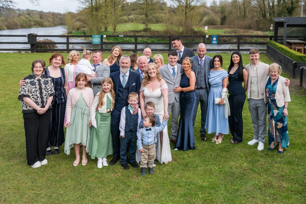 The couple were joined by their close family and friends to celebrate their wedding. 
