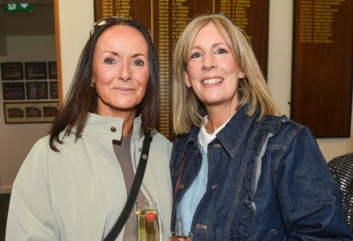  Lisa Monaghan and Jenny Gunn, at the UCC Hockey Club fundraising lunch at the Mardyke Arena.