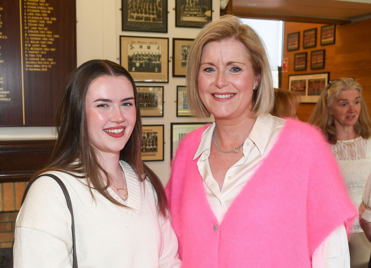  Jillian Kenny and Ann Marie Owens, supporting the UCC Hockey Club fundraising lunch at the Mardyke Arena.