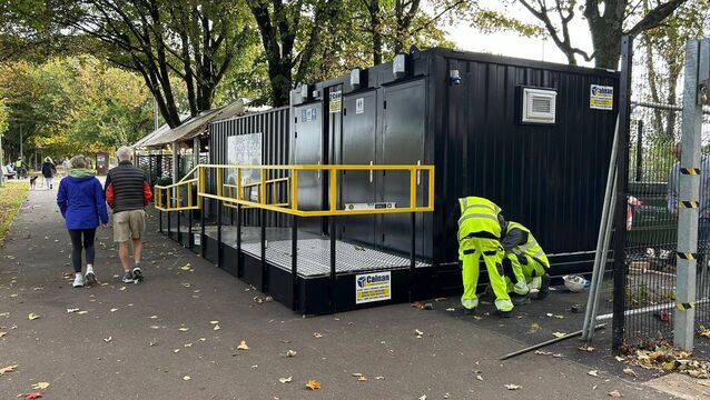 <p>Cork City Council installed the public toilets on the Marina last October but “encountered unforeseen operational issues”, a council spokesperson said. Picture: Cork City Council.</p>