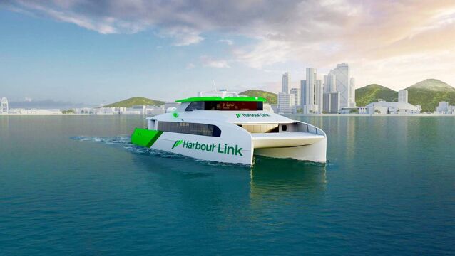 <p>A CGI picture of Harbour Link's proposed ferry service in Cork Harbour, which was expected to carry up to 1.5m passengers annually.</p>