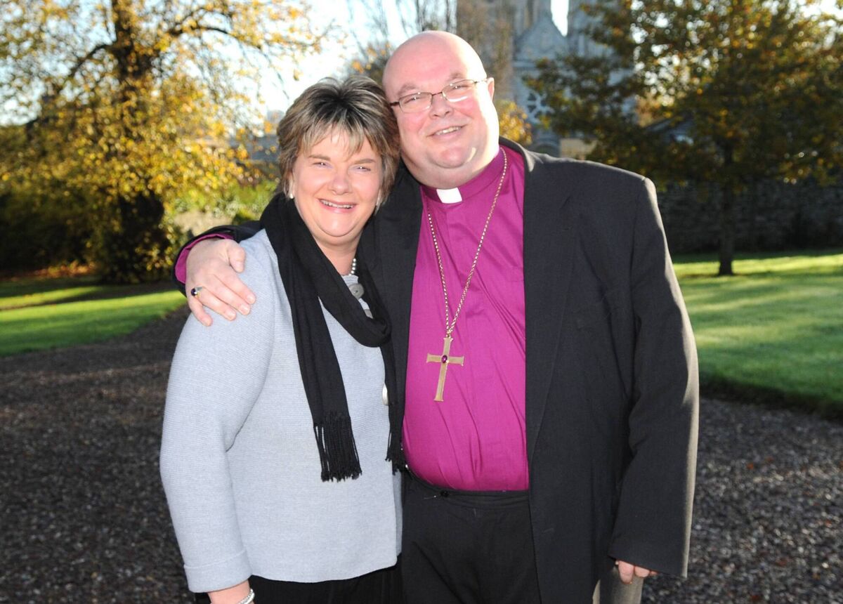 Bishop Paul Colton and his wife Susan on their 25th wedding anniversary in 2011. Picture: Eddie O'Hare.